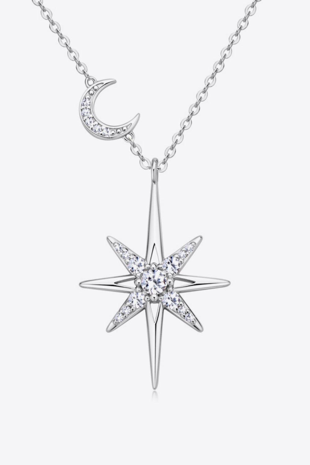 Moissanite 925 Sterling Silver Necklace Carauana Store