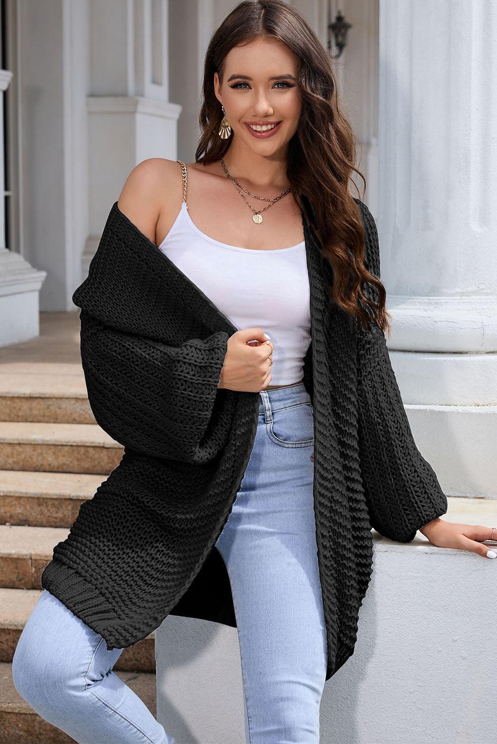Open Front Longline Cardigan Carauana Store