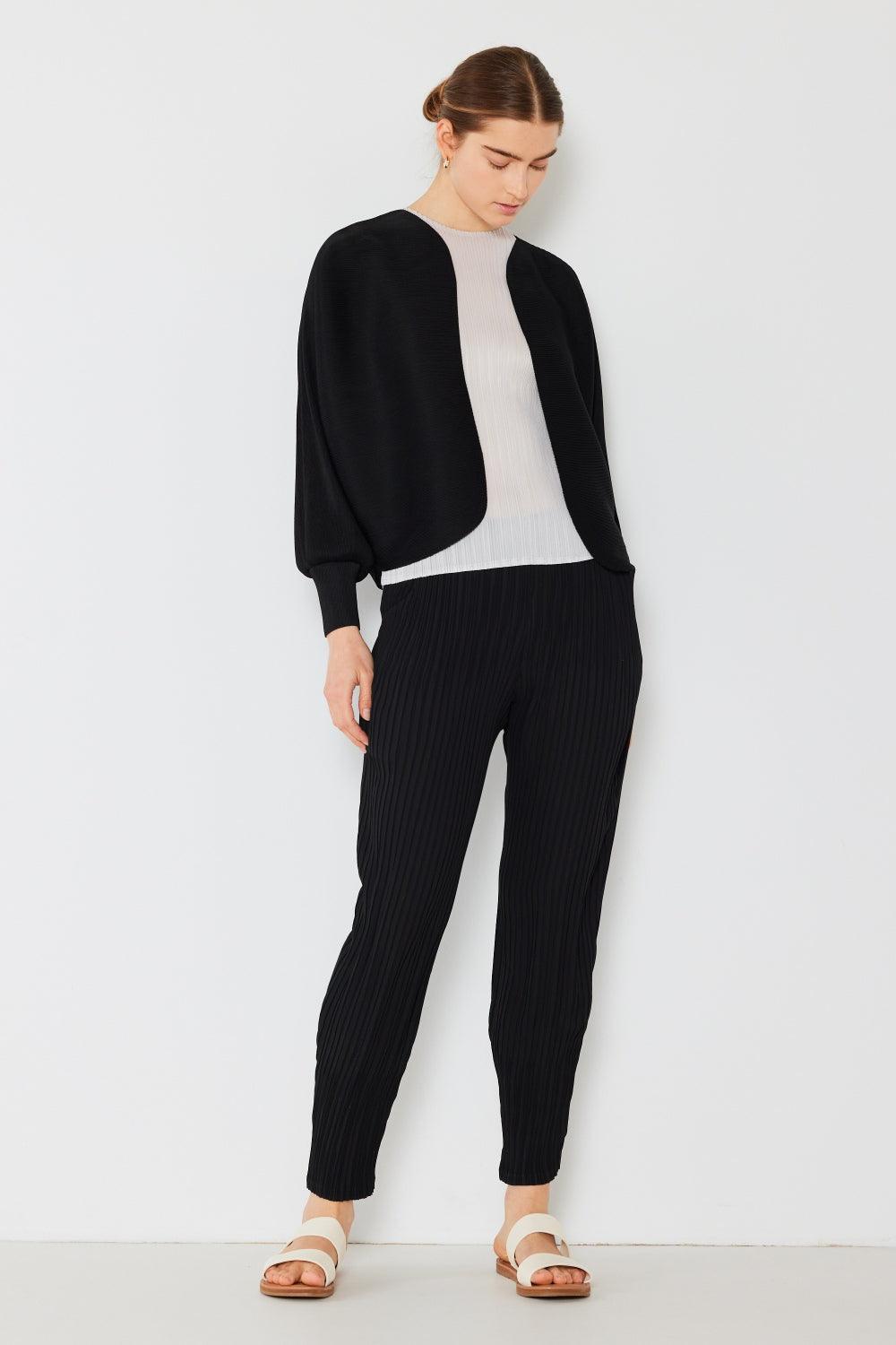 Marina West Swim Rib Pleated Puff Sleeve Bolero Cardigan Carauana Store