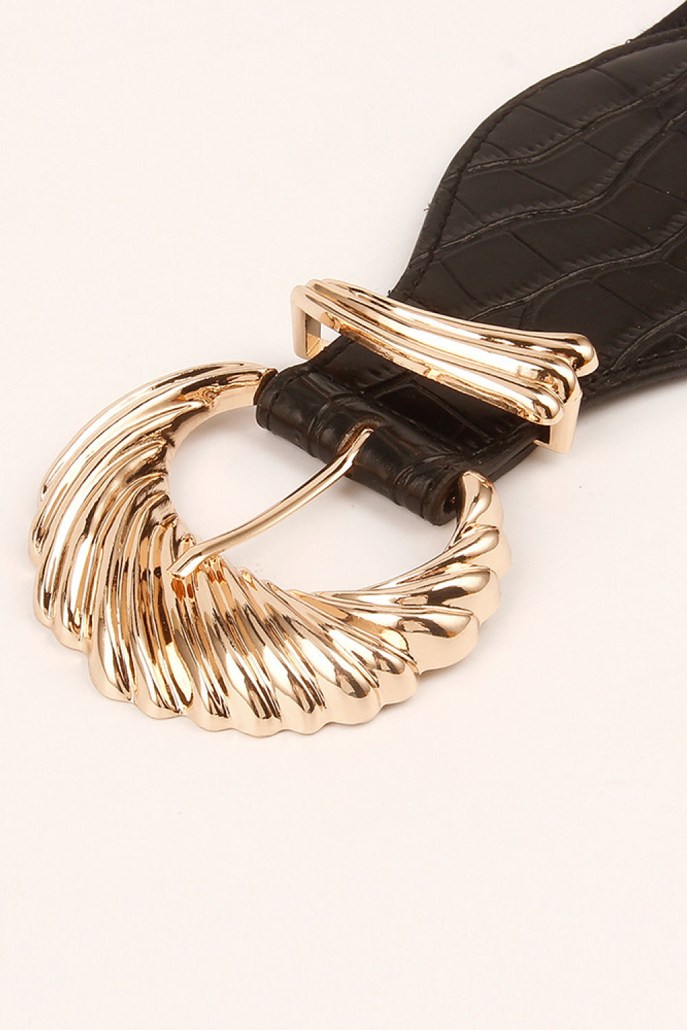Shell Alloy Buckle Elastic Belt Carauana Store
