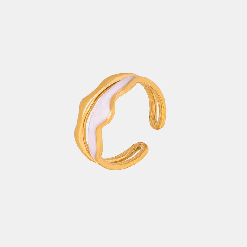 18K Gold-Plated Open Ring Carauana Store