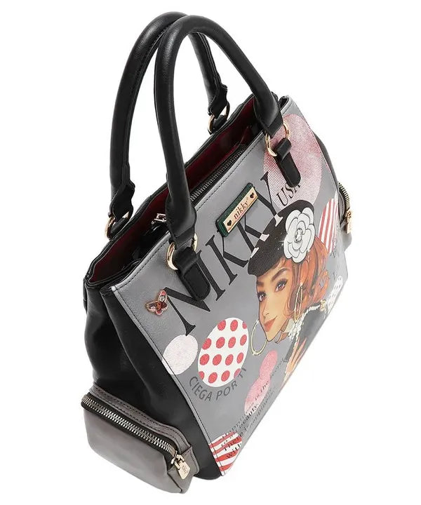Nicole Lee USA Eco-Leather Handbag with Side Pockets Carauana Store