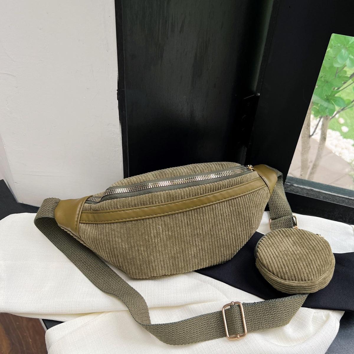 Small Corduroy Sling Bag Carauana Store