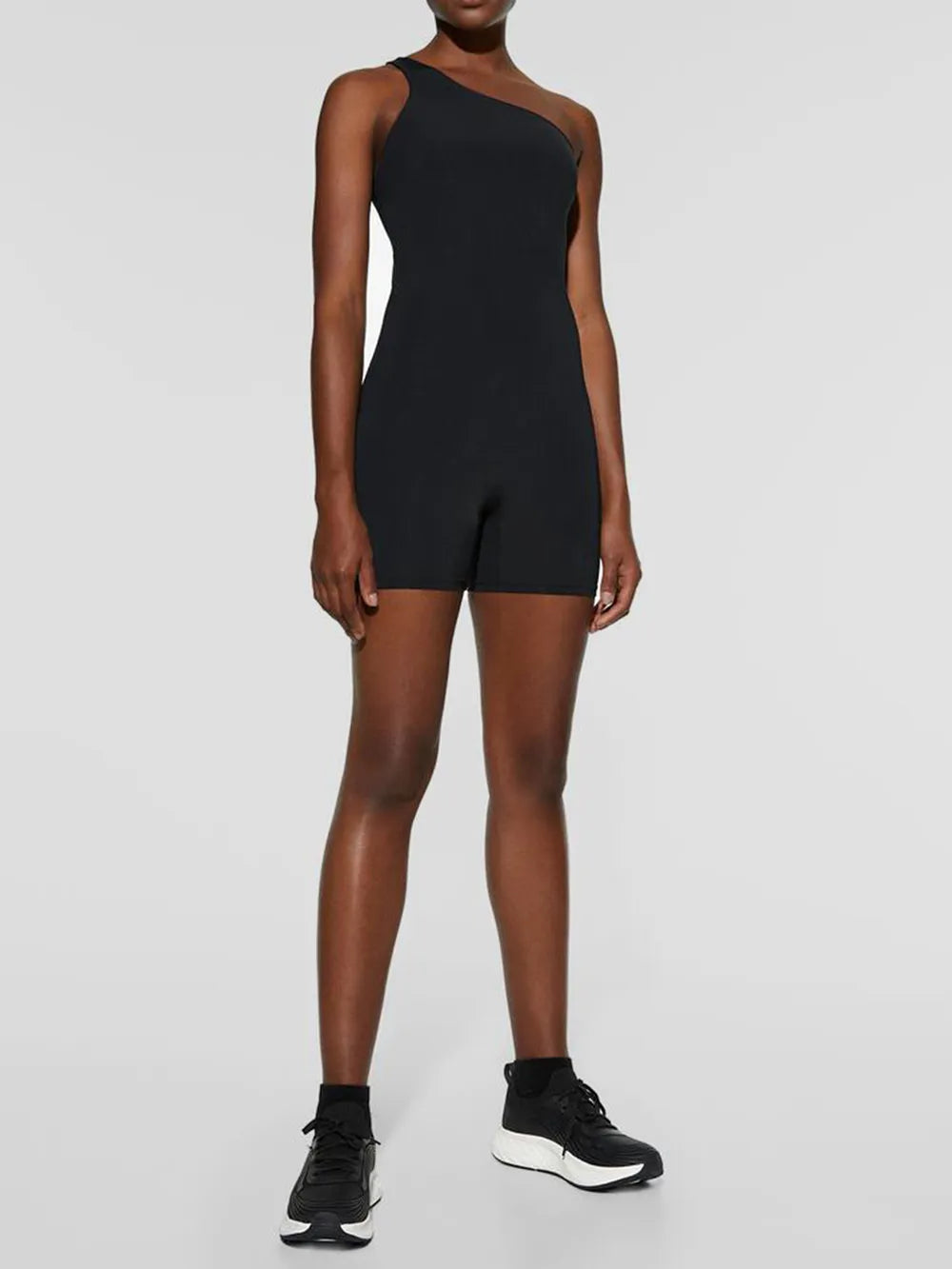 Single Shoulder Active Romper Carauana Store