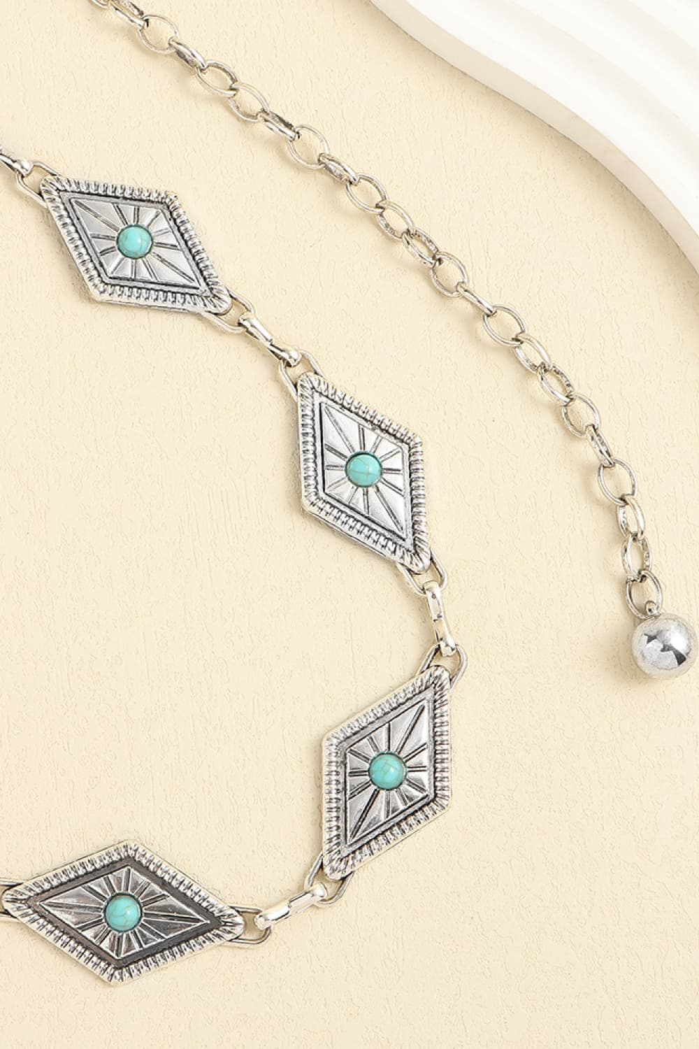 Vintage Turquoise Alloy Belt Carauana Store