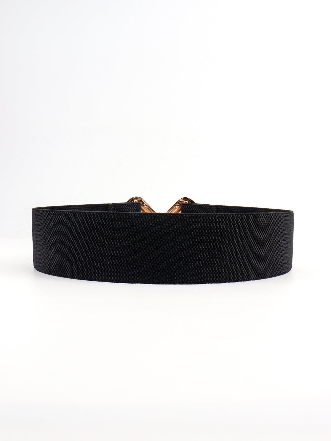 Geometric Buckle Elastic Wide Belt Carauana Store
