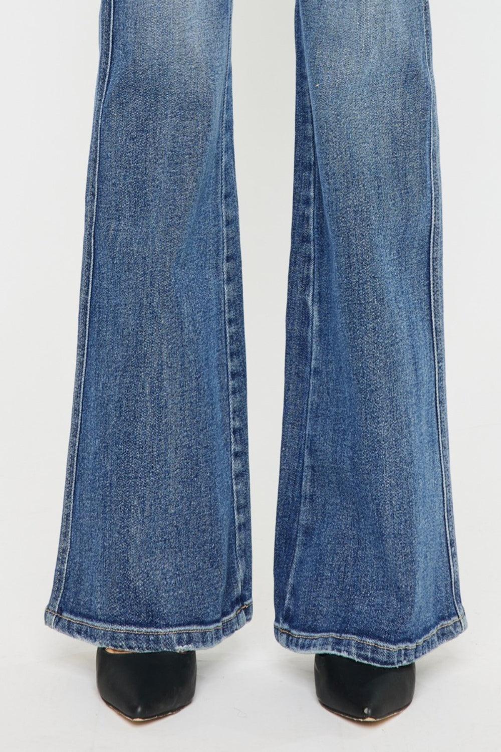 Kancan Cat's Whiskers High Waist Flare Jeans Carauana Store