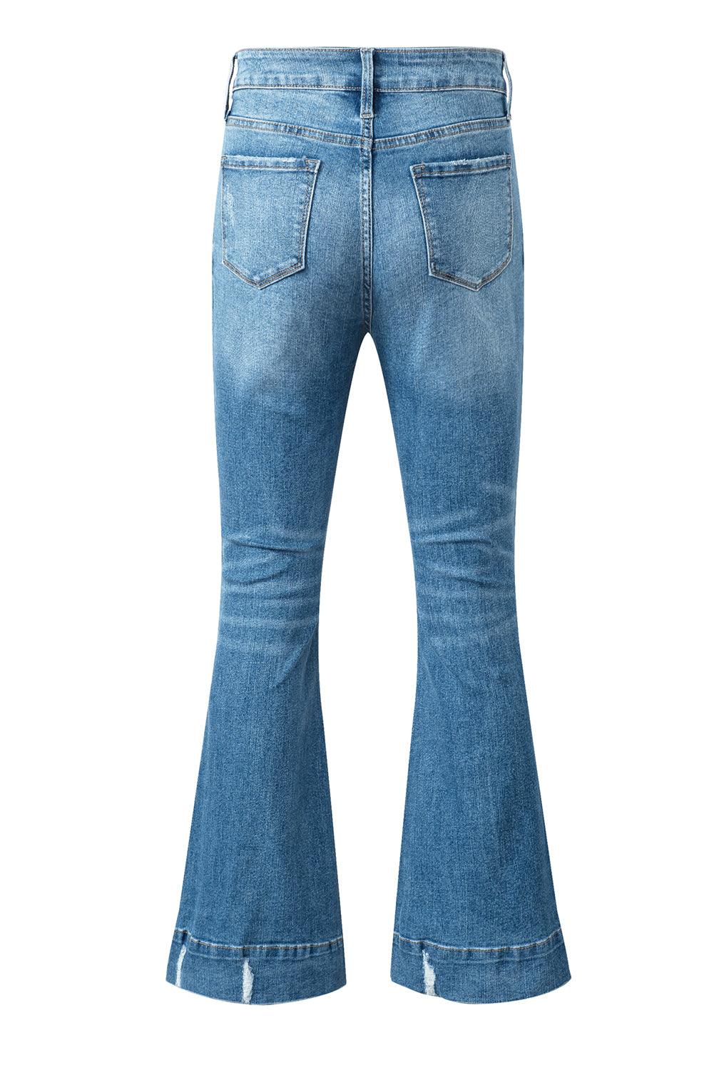 Cat's Whisker Bootcut Jeans with Pockets Carauana Store