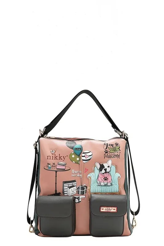 Nicole Lee USA Multifunction Adjustable Strap Eco-Leather Backpack Carauana Store
