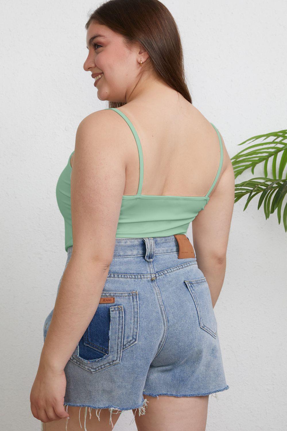 Basic Bae Full Size Round Neck Slim Cami Carauana Store
