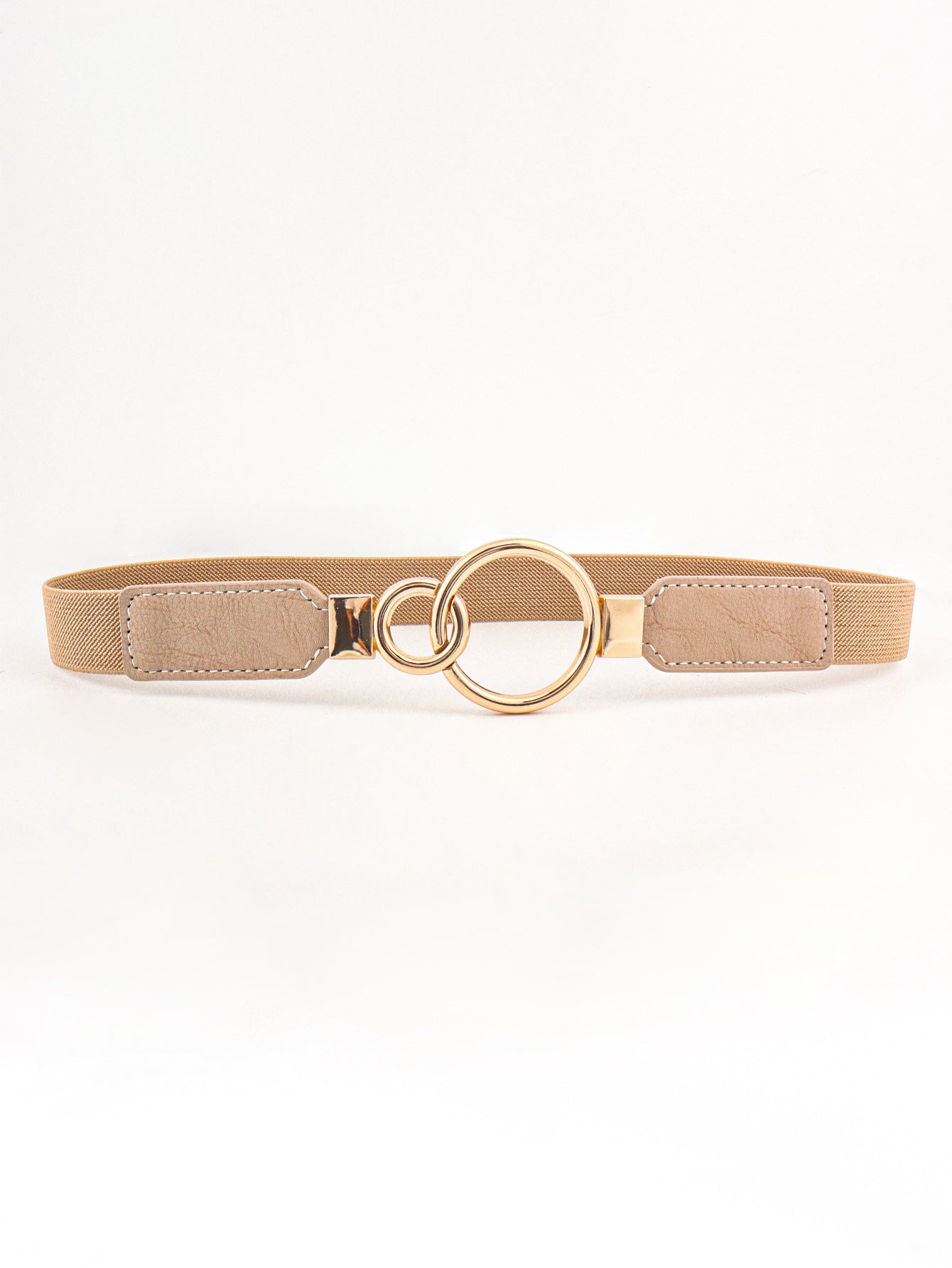 Double Ring Buckle Elastic PU Belt Carauana Store
