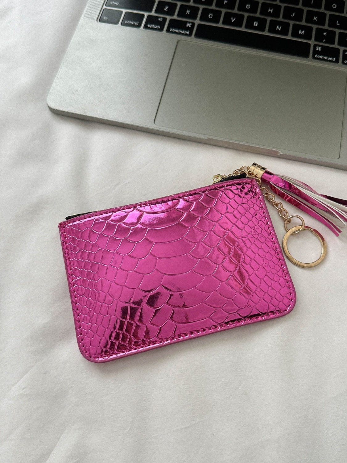 PU Leather Tassel Trim Card Case Carauana Store