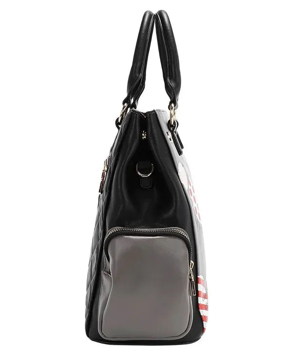 Nicole Lee USA Eco-Leather Handbag with Side Pockets Carauana Store