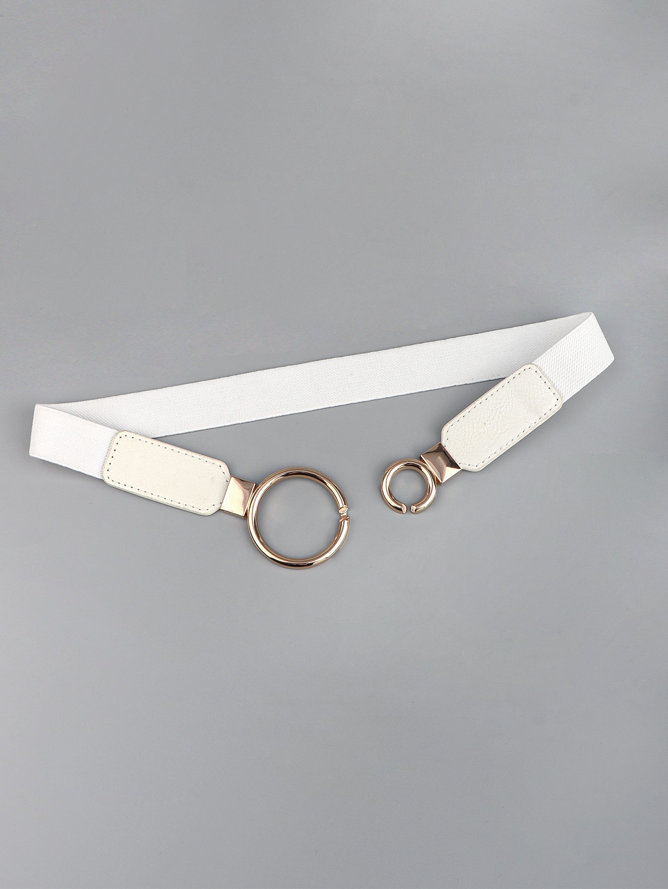 Double Ring Buckle Elastic PU Belt Carauana Store