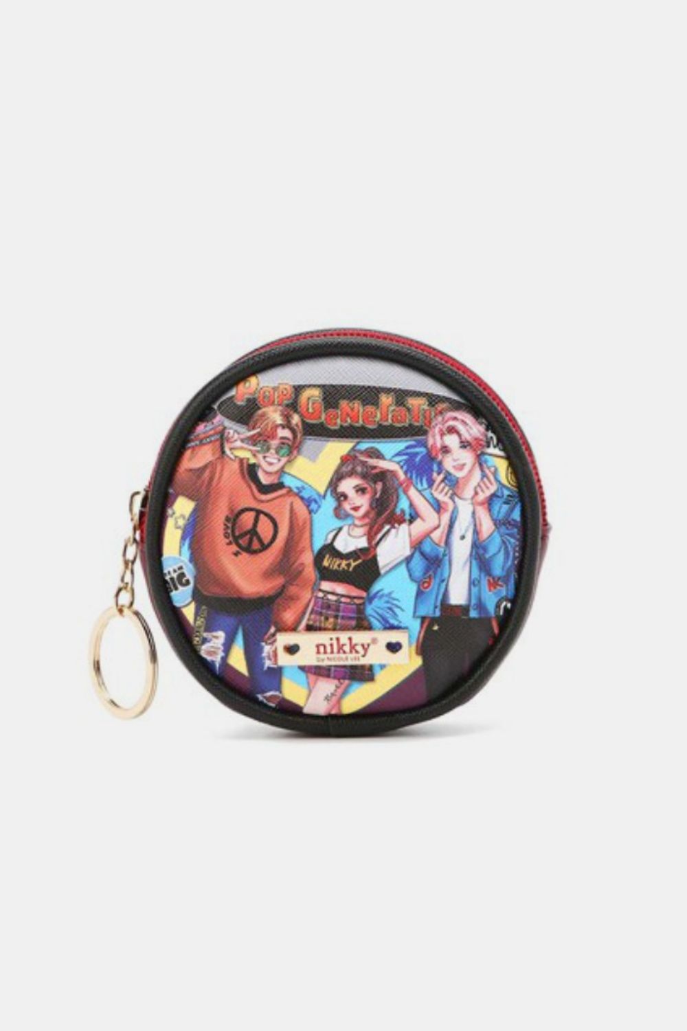 Nicole Lee USA Keychain Round Coin Purse Carauana Store