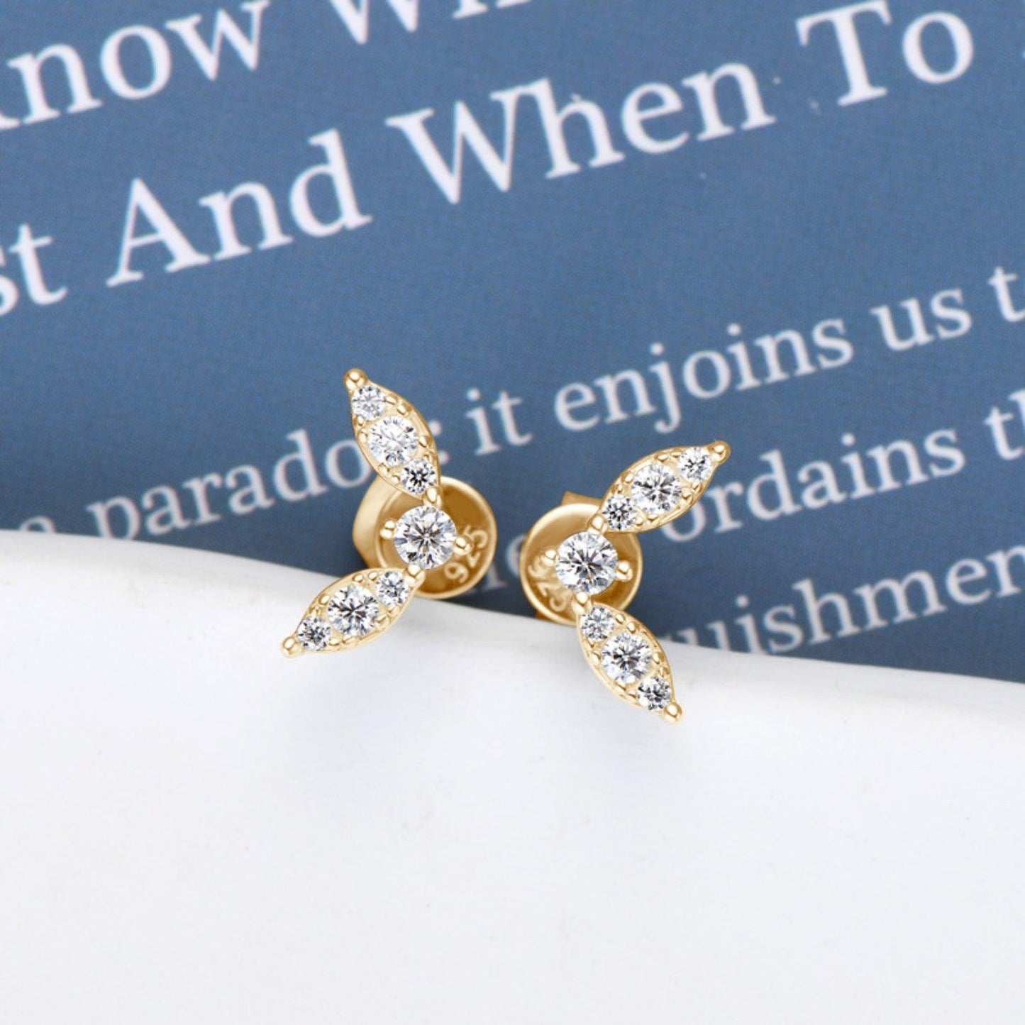 Moissanite 925 Sterling Silver Stud Earrings Carauana Store