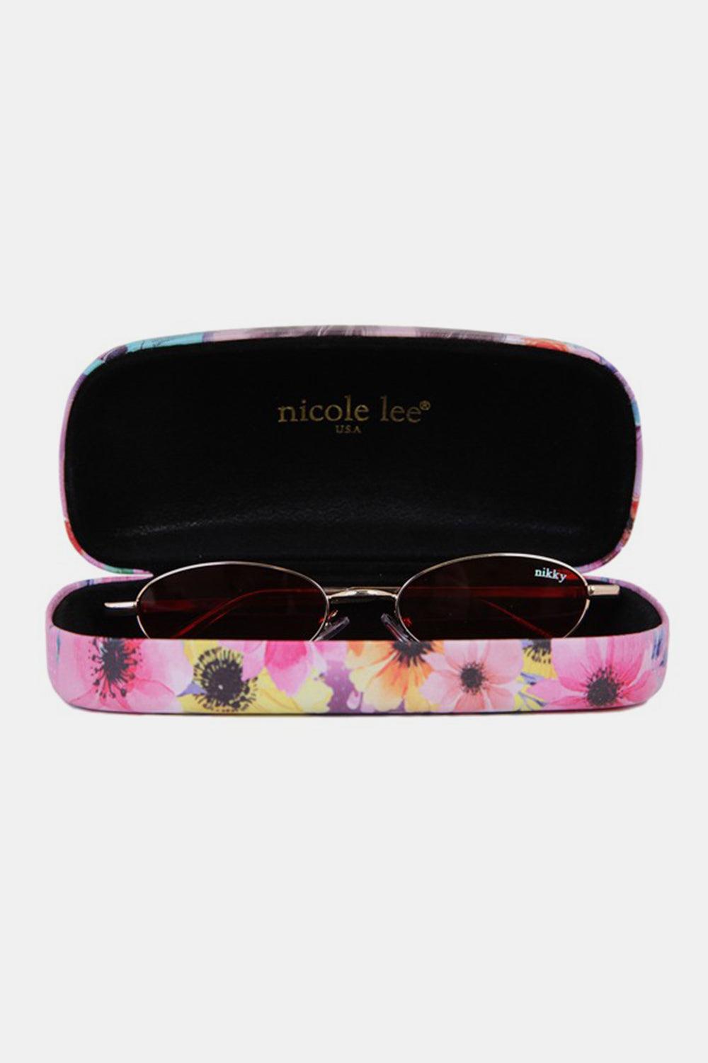Nicole Lee USA Metal Frame Finley Oval Sunglasses Carauana Store