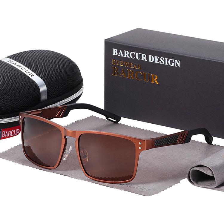 BARCUR Hot Black Goggle Male Sunglasses UV400 Carauana Store