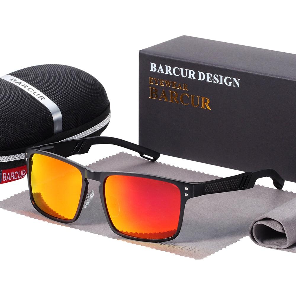 BARCUR Hot Black Goggle Male Sunglasses UV400 Carauana Store