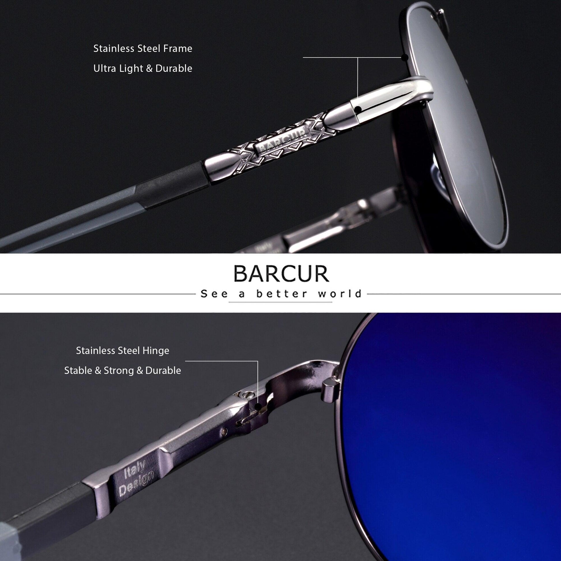 BARCUR Polarized Sunglasses Carauana Store