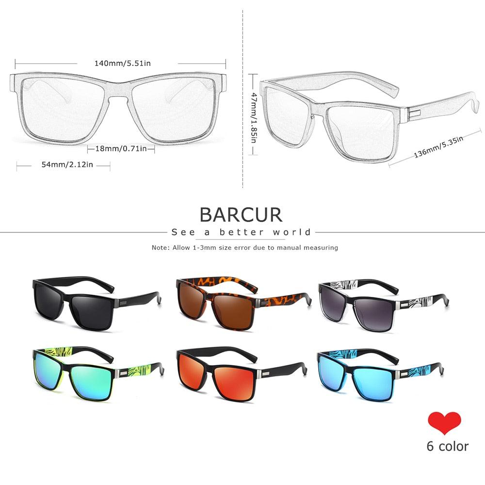 BARCUR Sport Men Sunglasses Polarized Outdoor Driving Carauana Store