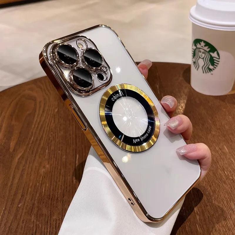 Elegant Luxury Plating Magnetic iPhone Case| Wireless Charging Compatible Carauana Store