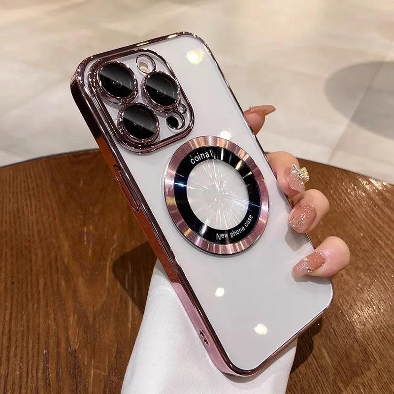 Elegant Luxury Plating Magnetic iPhone Case| Wireless Charging Compatible Carauana Store
