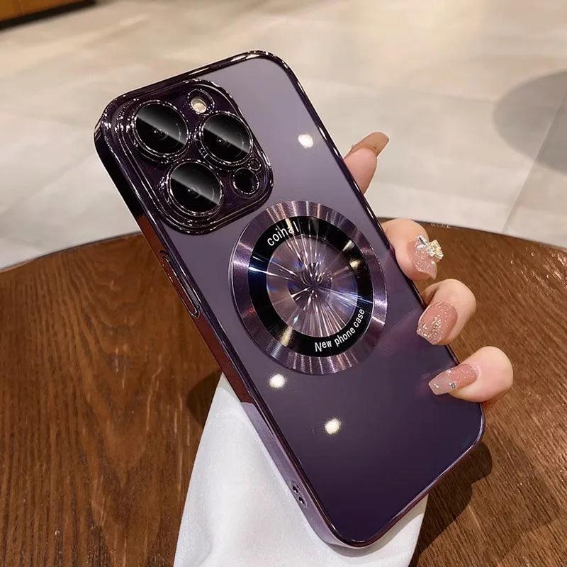 Elegant Luxury Plating Magnetic iPhone Case| Wireless Charging Compatible Carauana Store