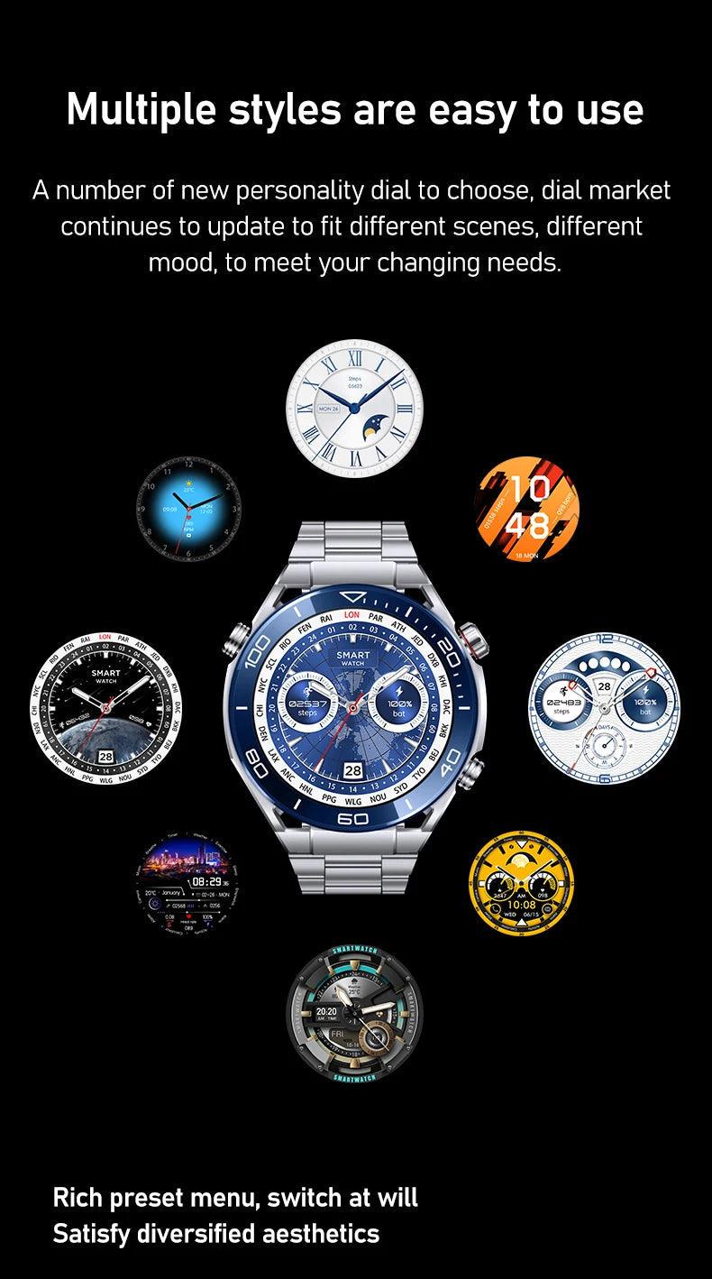LEMFO smartWatches for men stainless steel|Your Timeless Companion, Now Exclusively Yours! Carauana Store