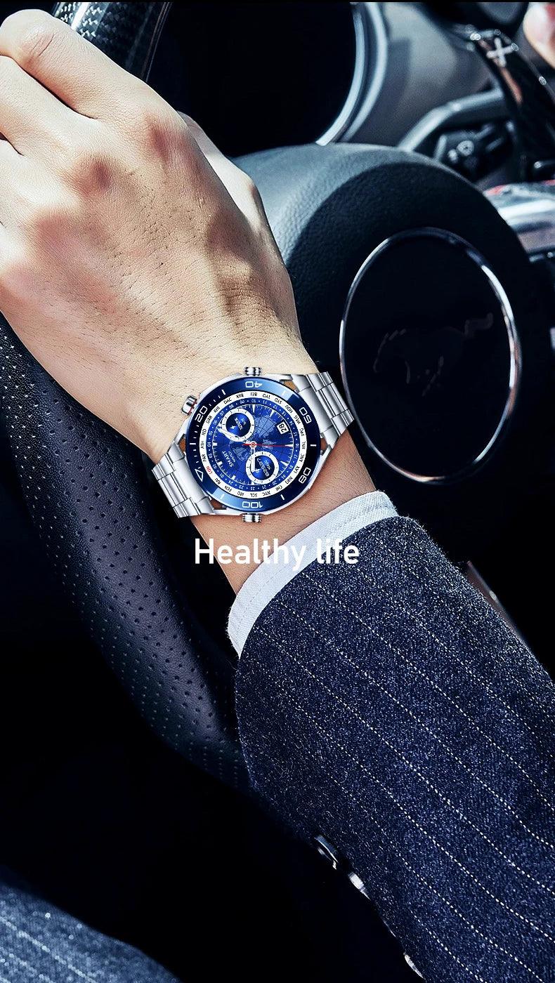 LEMFO smartWatches for men stainless steel|Your Timeless Companion, Now Exclusively Yours! Carauana Store