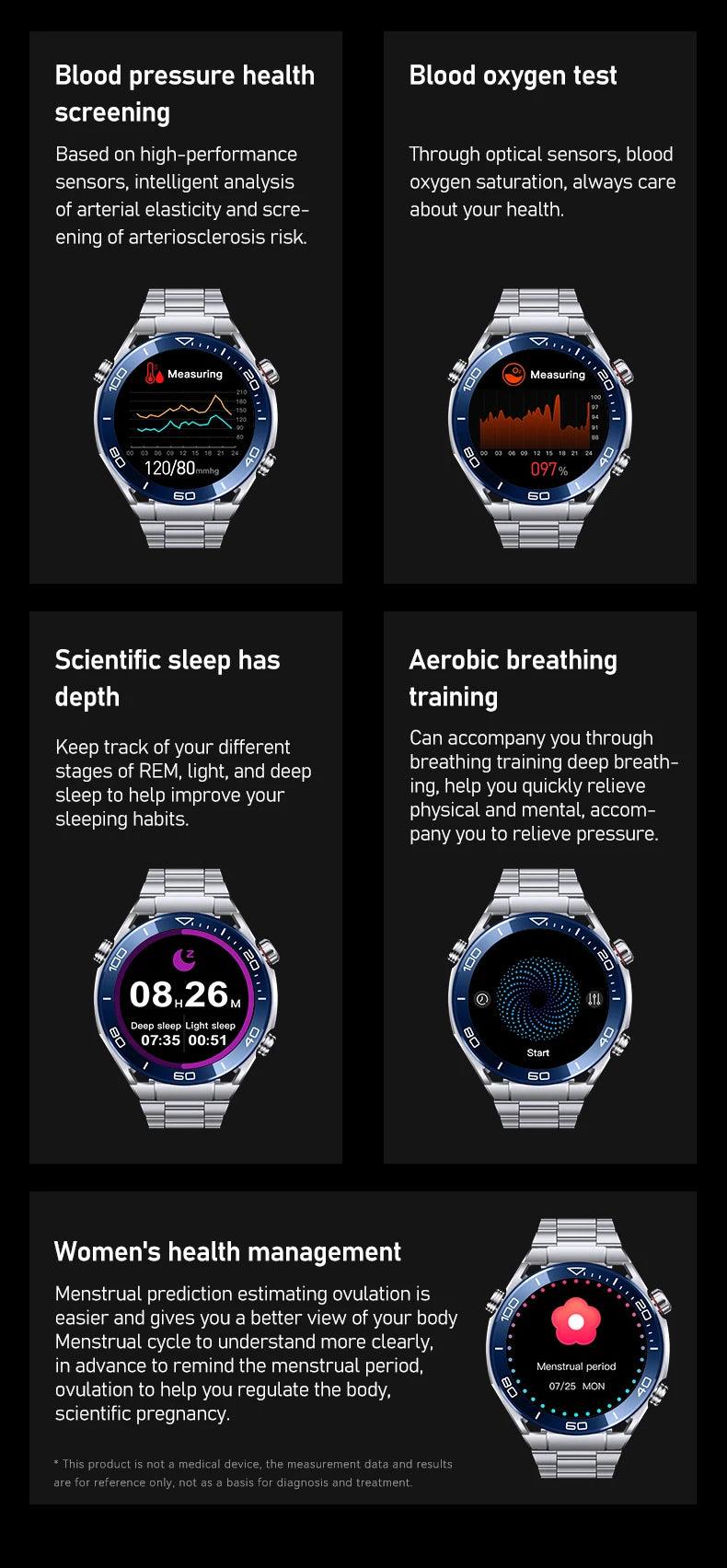 LEMFO smartWatches for men stainless steel|Your Timeless Companion, Now Exclusively Yours! Carauana Store