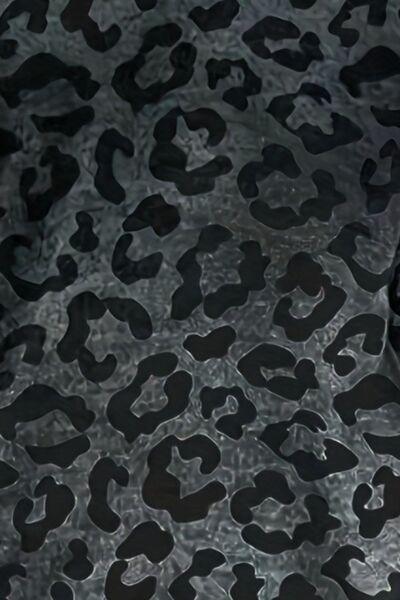 Leopard V-Neck Long Sleeve T-Shirt Carauana Store