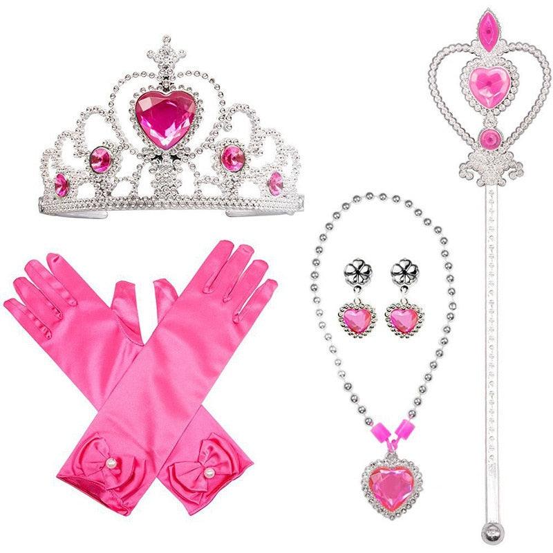 Movie Barbie Cosplay Girls Dress Long Style Lattice Sling Princess Dress For 3-10Years Kids Carauana Store
