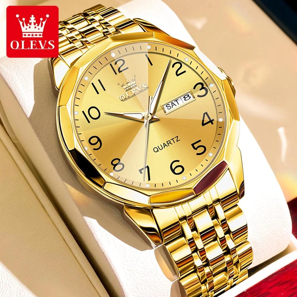 OLEVS Stainless Steel Quartz Watch | Fashionably Functional with Luminous Display and Water Resistance Carauana Store