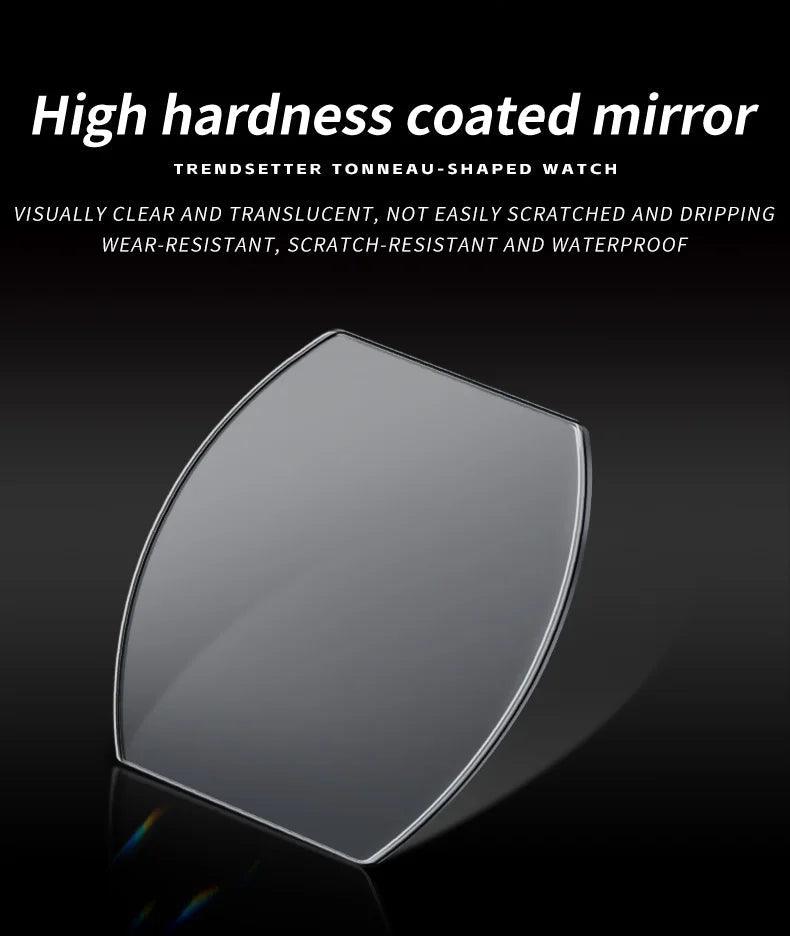 OLEVS/5528 Stainless Steel Luxury Quartz Watch | Elegant Tonneau Case with Shock Resistance and Week Display Carauana Store