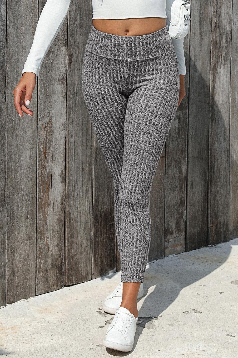Ribbed High Waist Leggings Carauana Store