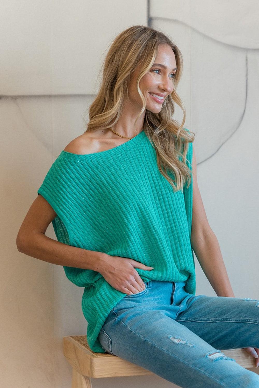 Sew In Love Ribbed Round Neck Sweater Vest Carauana Store