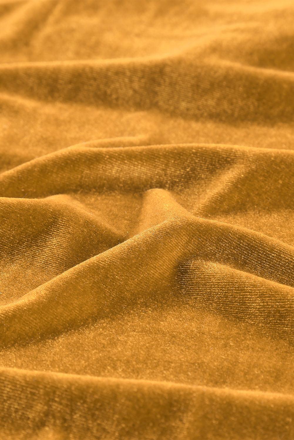 Collared Neck Longline Velvet Cardigan with Pockets Carauana Store