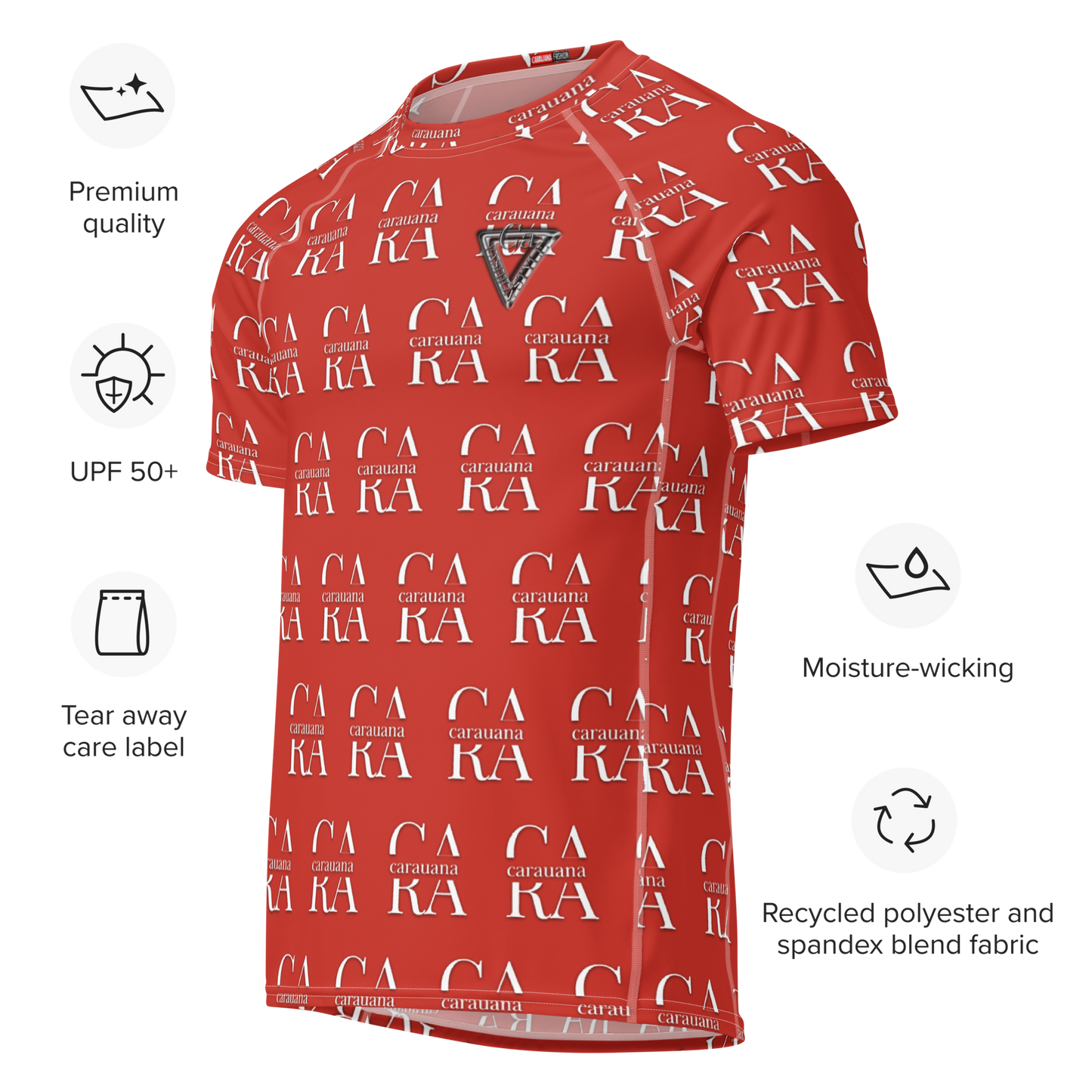 🔥 Original CaRaUaNa Rash Guard – Harley Davidson Red Carauana Store