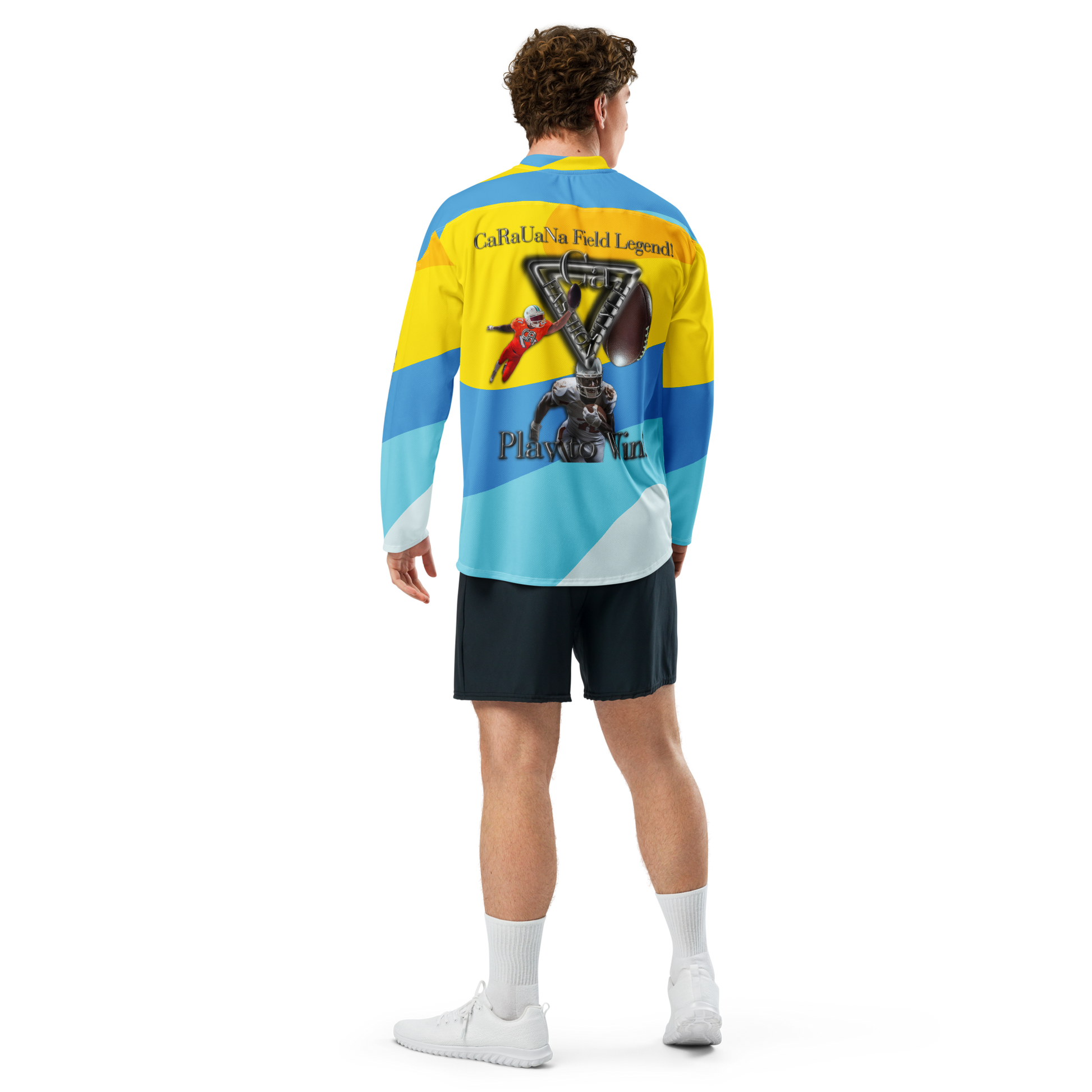 ๐ CaRaUaNa American Football Sweatshirt โ Yellow Edition Carauana Store