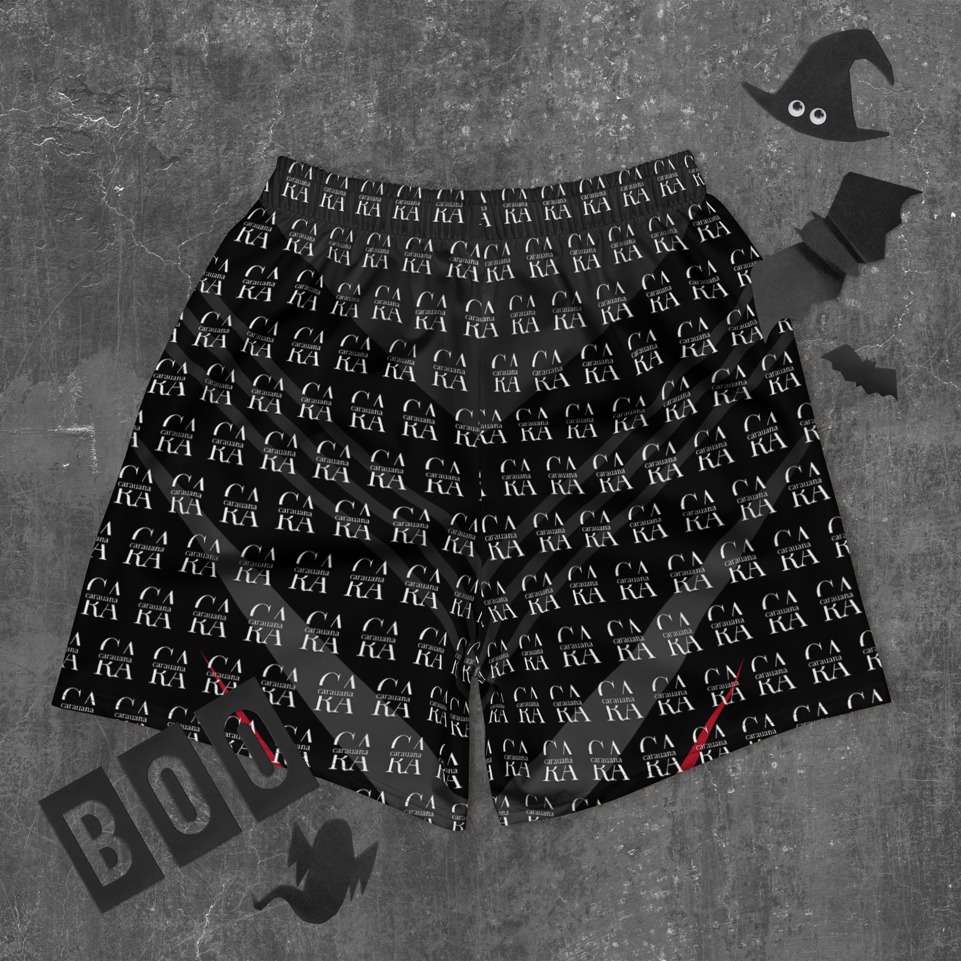 CaRaUaNa Athletic Shorts Unisex black Elegant Carauana Store