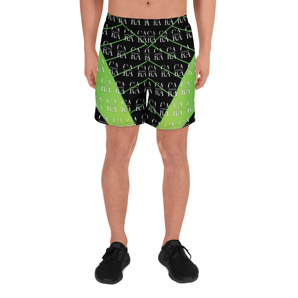 CaRaUaNa Athletic Shorts Unisex black Green Carauana Store