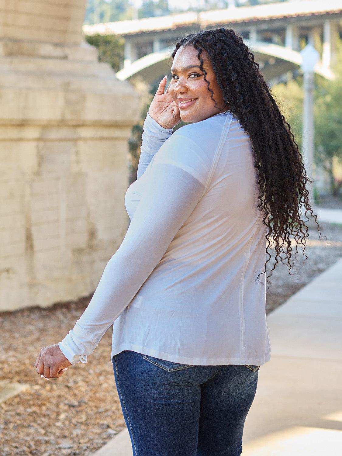 Basic Bae Full Size Round Neck Long Sleeve T-Shirt Carauana Store