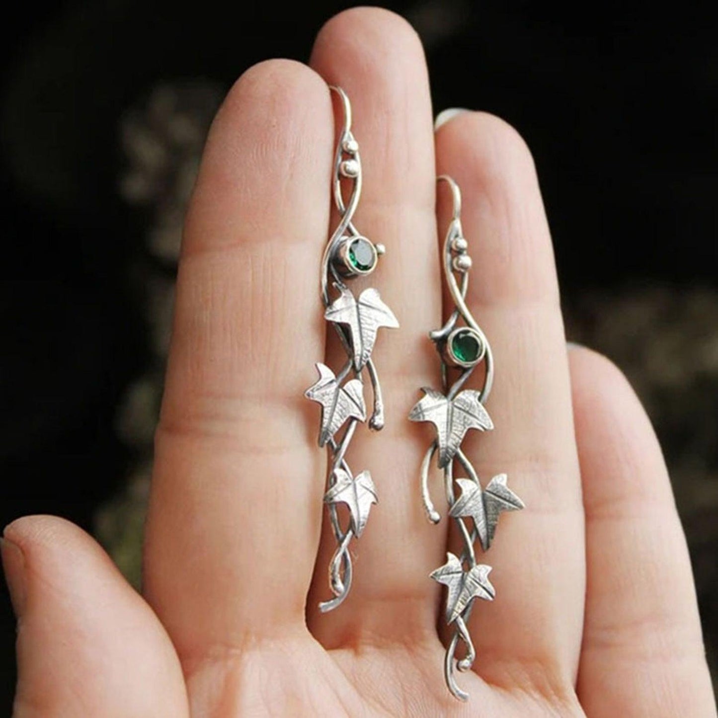 Ivy Leaf Alloy Dangle Earrings Carauana Store