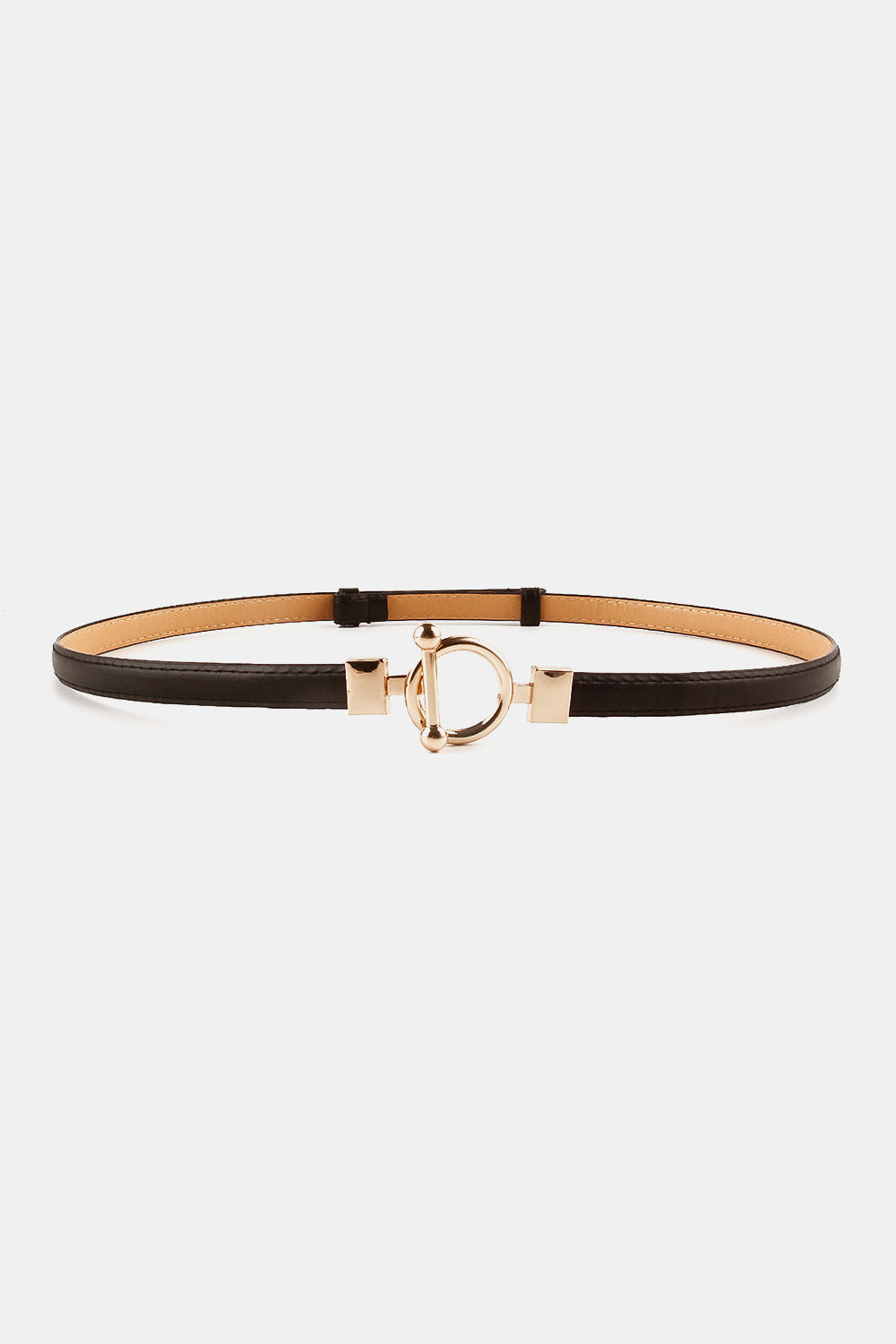 Toggle Buckle Skinny PU Belt Carauana Store