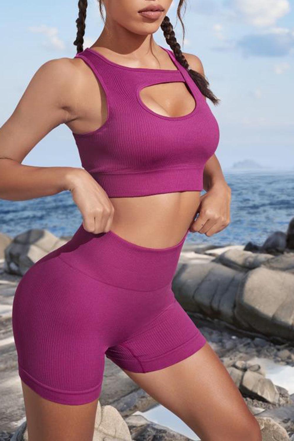 Cutout Two-Piece Sports Set Carauana Store