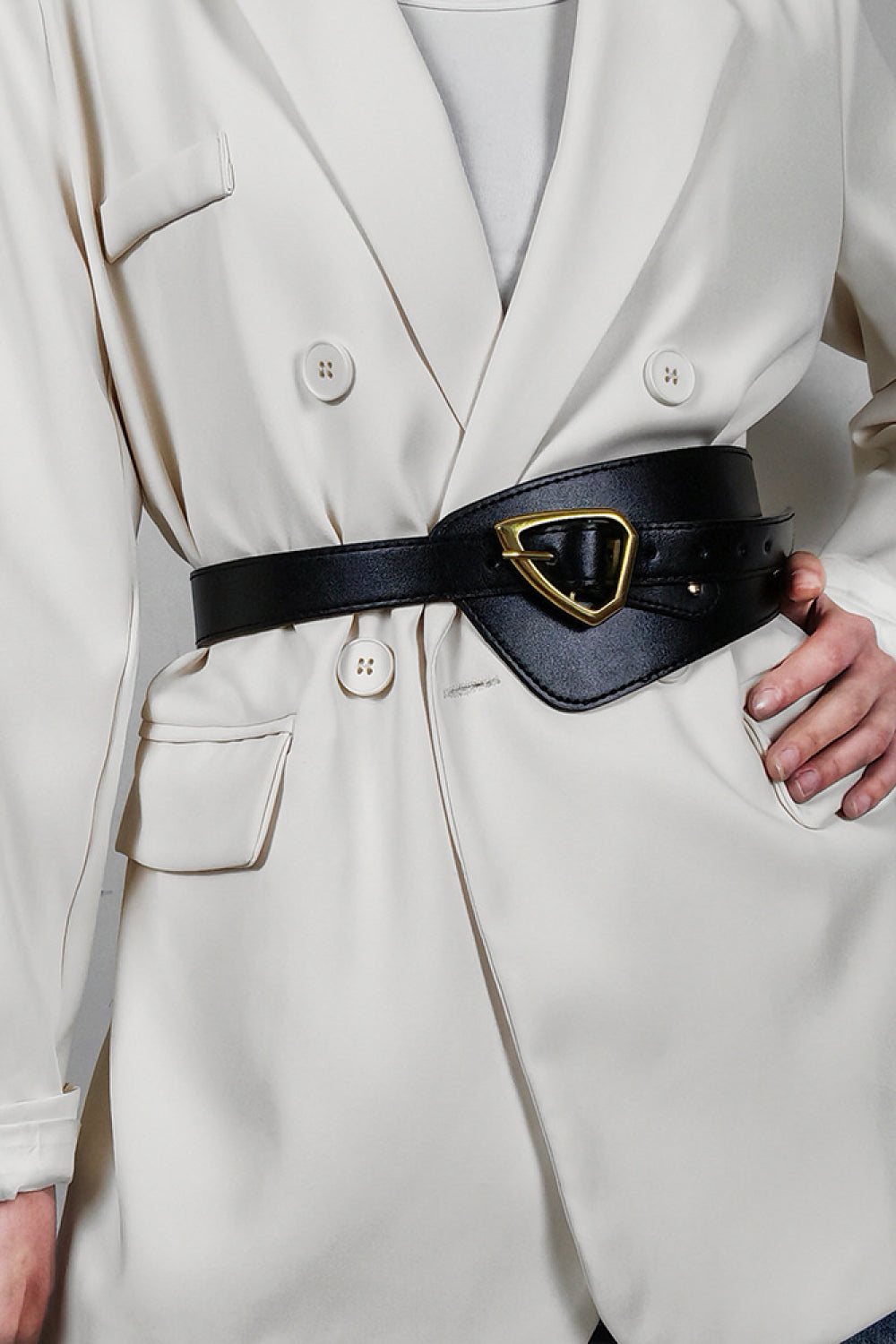 Irregular PU Leather Belt Carauana Store