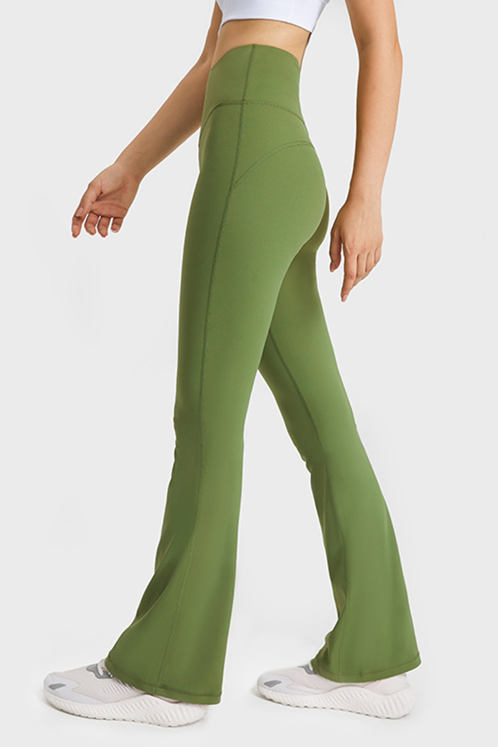 Millennia Elastic Waist Flare Yoga Pants Carauana Store