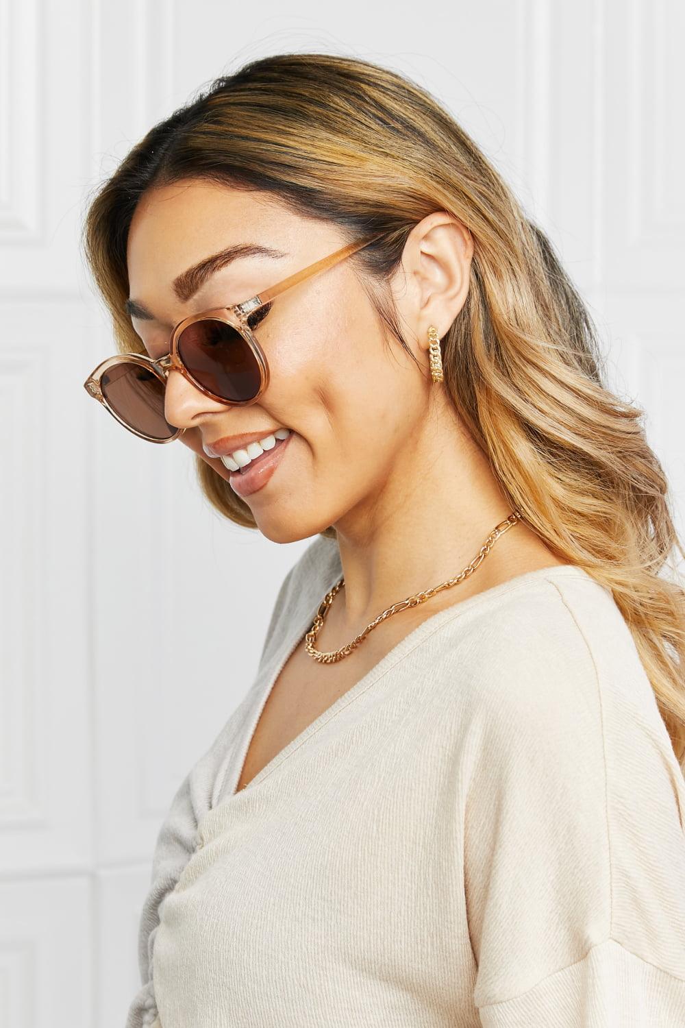 Round Full Rim Polycarbonate Frame Sunglasses Carauana Store