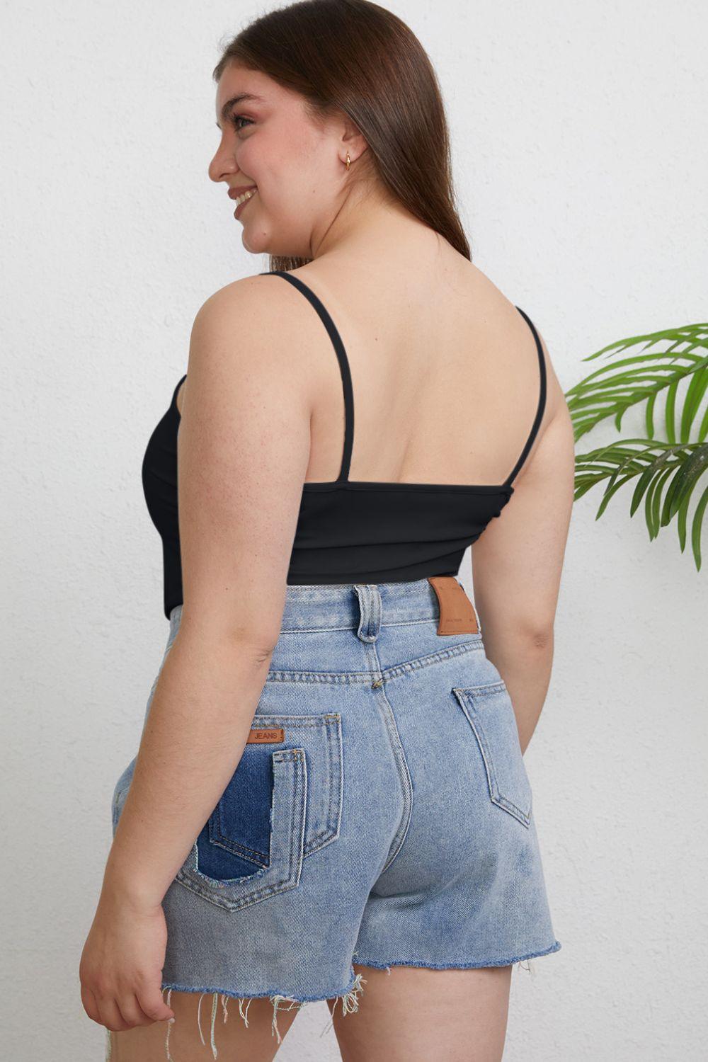 Basic Bae Full Size Round Neck Slim Cami Carauana Store